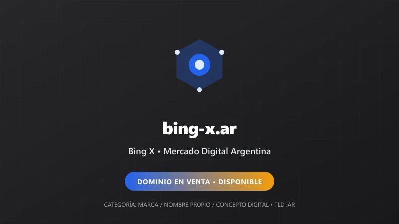 Identidad gráfica y activo digital para Bing X en Argentina